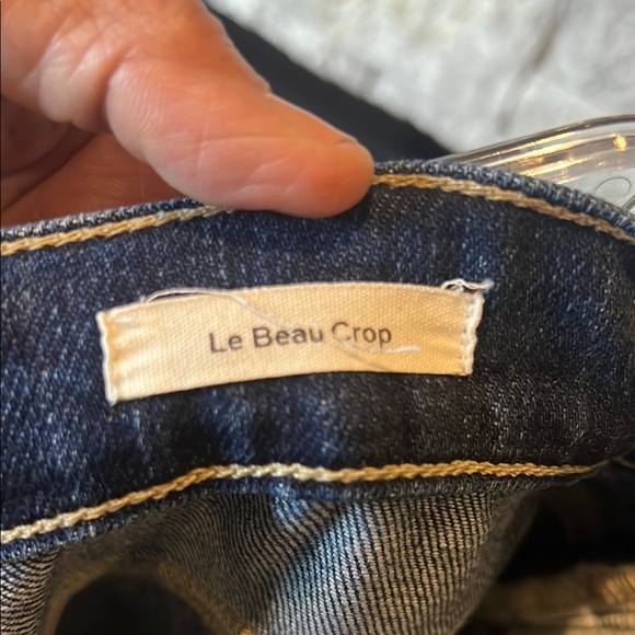 Frame Dark Wash Le Beau Crop Denim Jeans size 27 - Picture 8 of 13